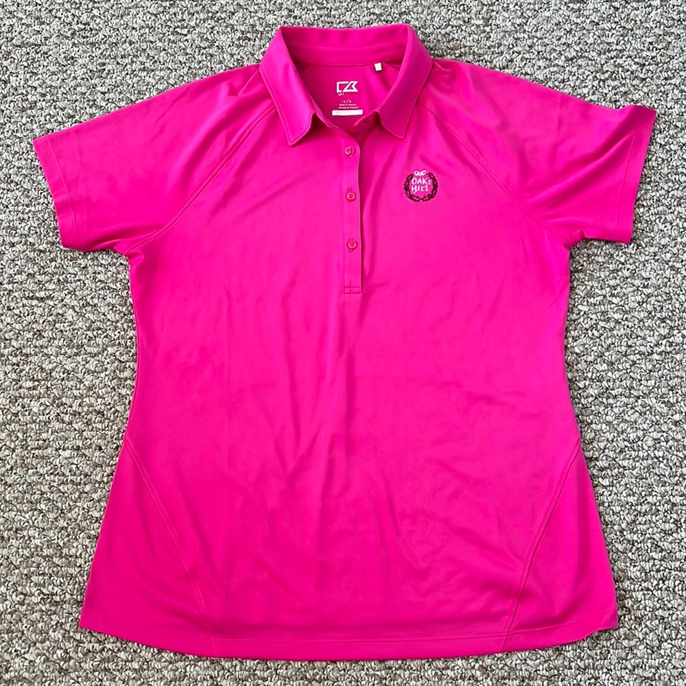LAST CALL DONATING!! Women’s Hot Pink Magenta Cutter & Buck Golf Polo Shirt Top